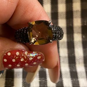 Sterling silver stamped ring